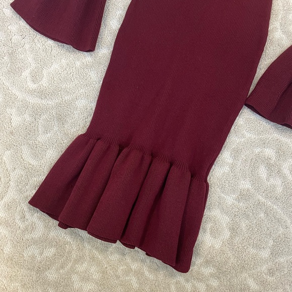 New look sweater dress ribbed ruffle - Picture 4 of 7